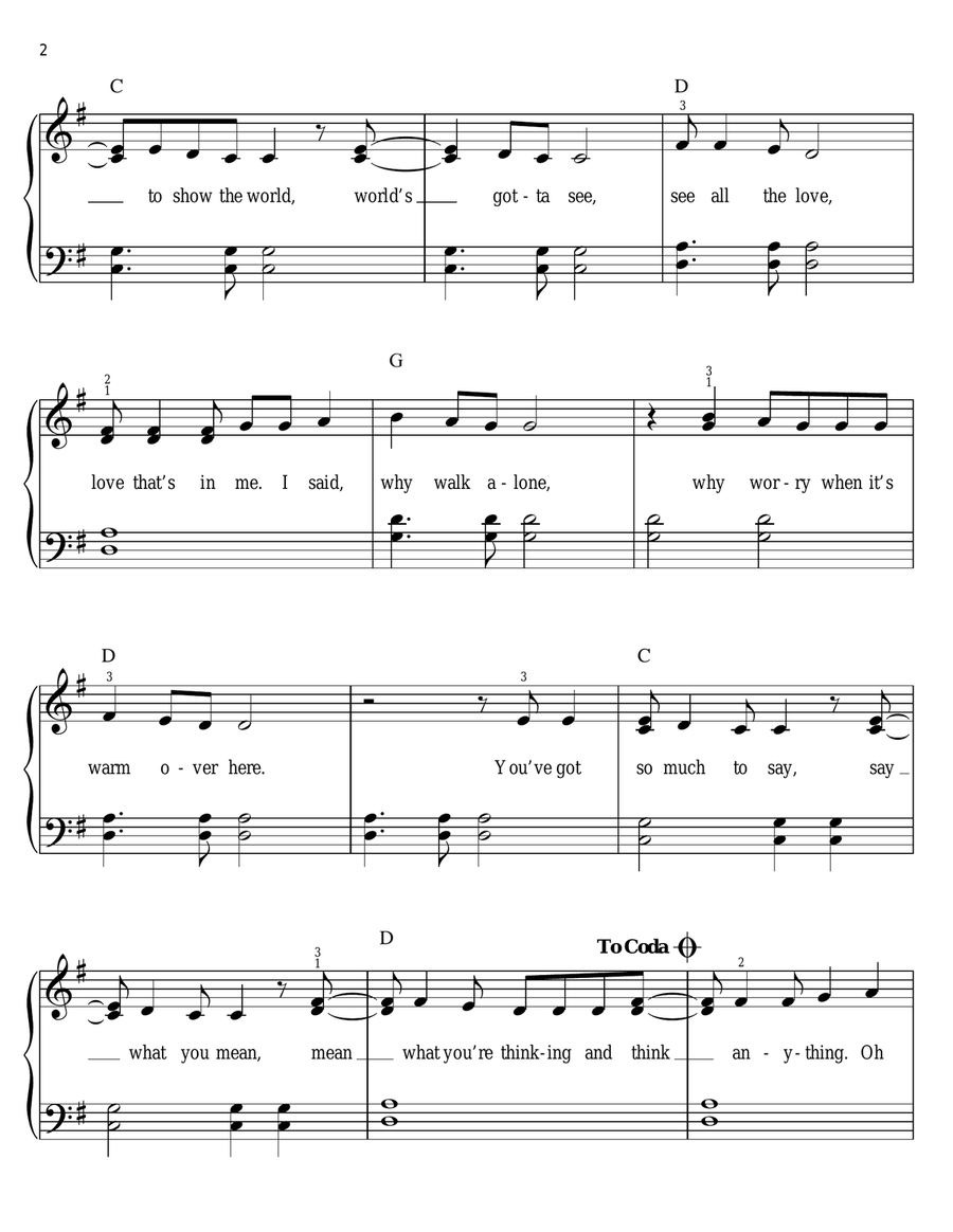 Can't Keep It In Easy Piano scores gallery preview page 2