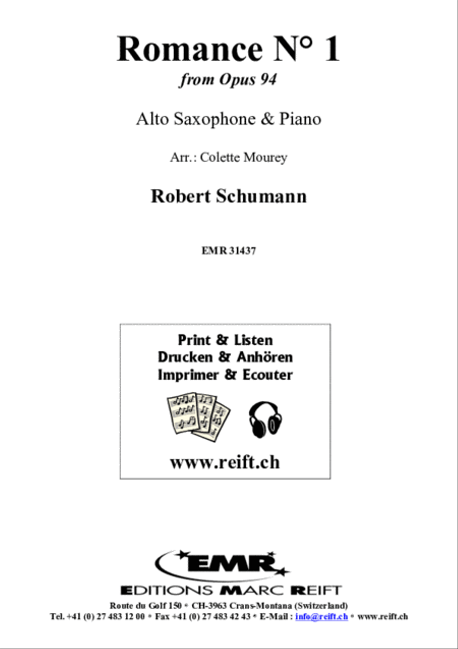 Romance No. 1 Romance No. 1 Alto Saxophone scores gallery preview page 2