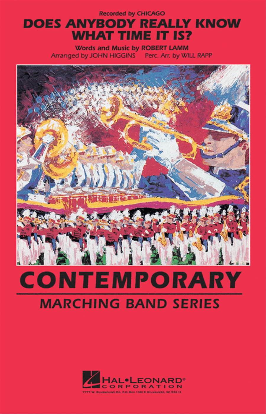 Does Anybody Really Know What Time It Is? Marching Band scores gallery preview page 1