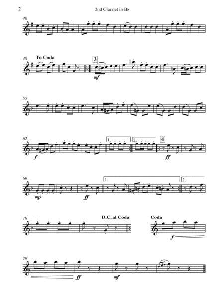 Jockey Polka (Josef Strauss) - for Clarinet Choir (E Flat Clarinet; 3 B Flat Clarinets; 2 Alto Clari image number null
