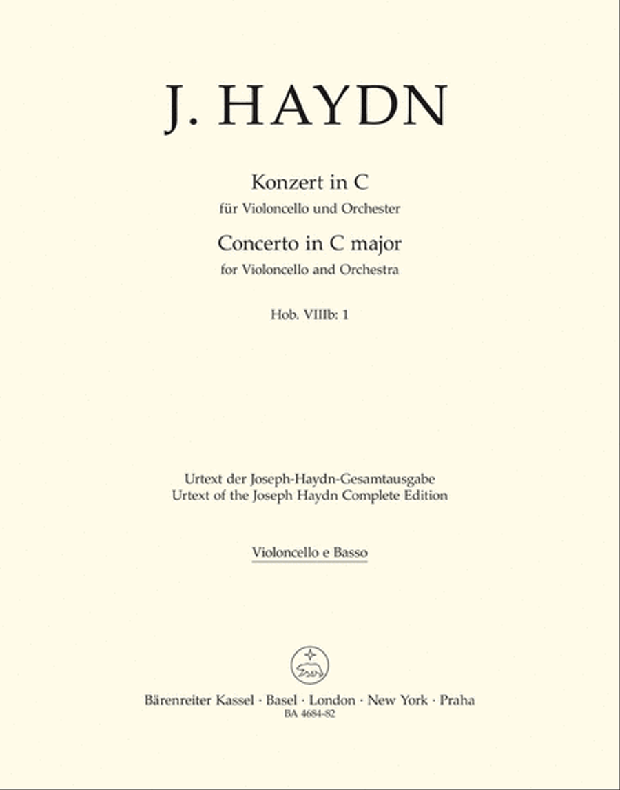 Concerto for Violoncello and Orchestra in C major Hob.VIIb:1 Double Bass scores gallery preview page 1