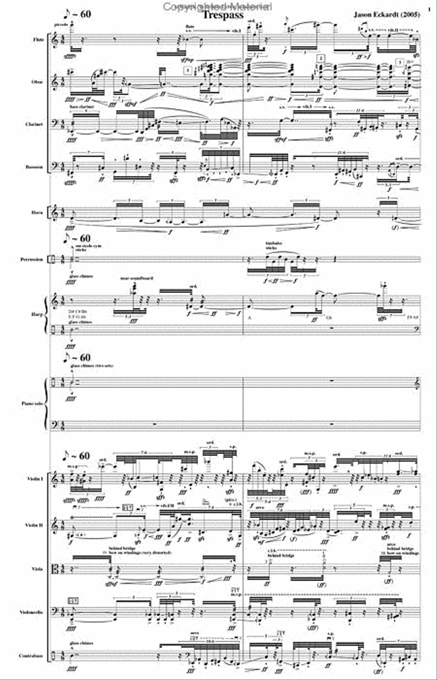Trespass English Horn scores gallery preview page 2