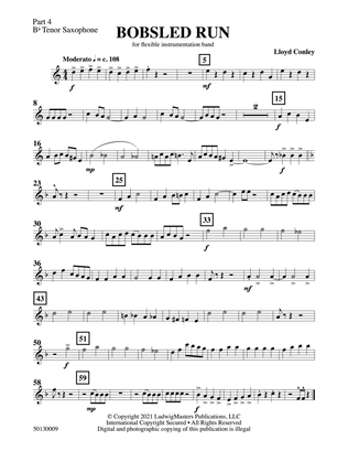 Bobsled Run: Part 4 - B-flat Tenor Saxophone
