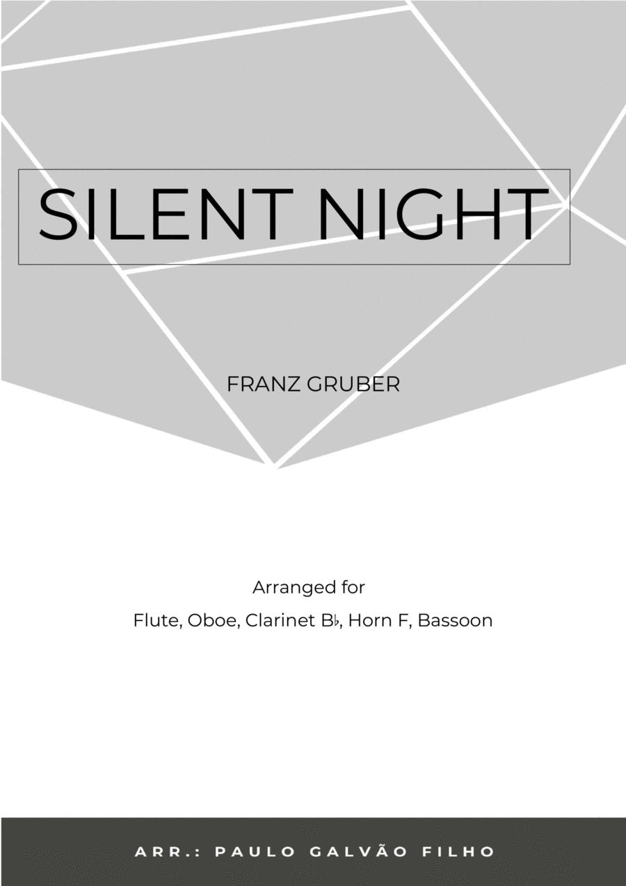 SILENT NIGHT - WIND QUINTET Woodwind Quintet scores gallery preview page 1