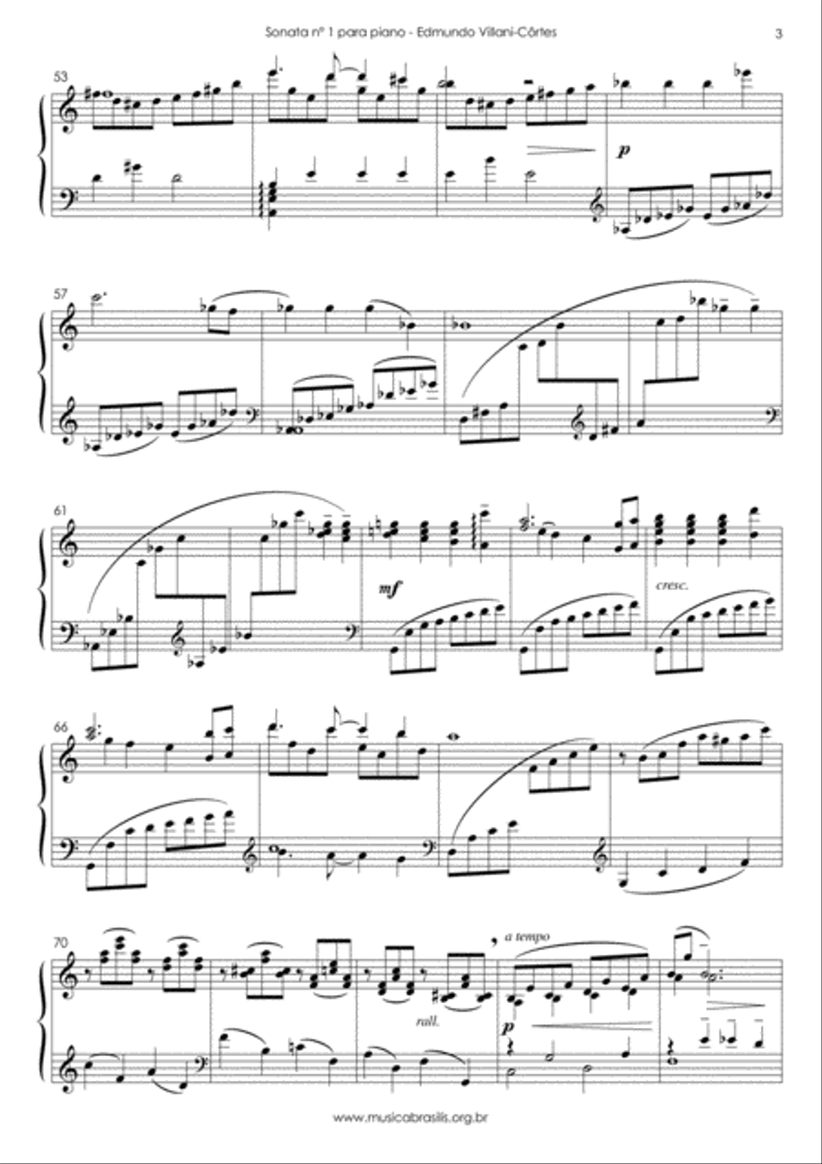 Sonata n.1 para piano Piano Solo scores gallery preview page 5