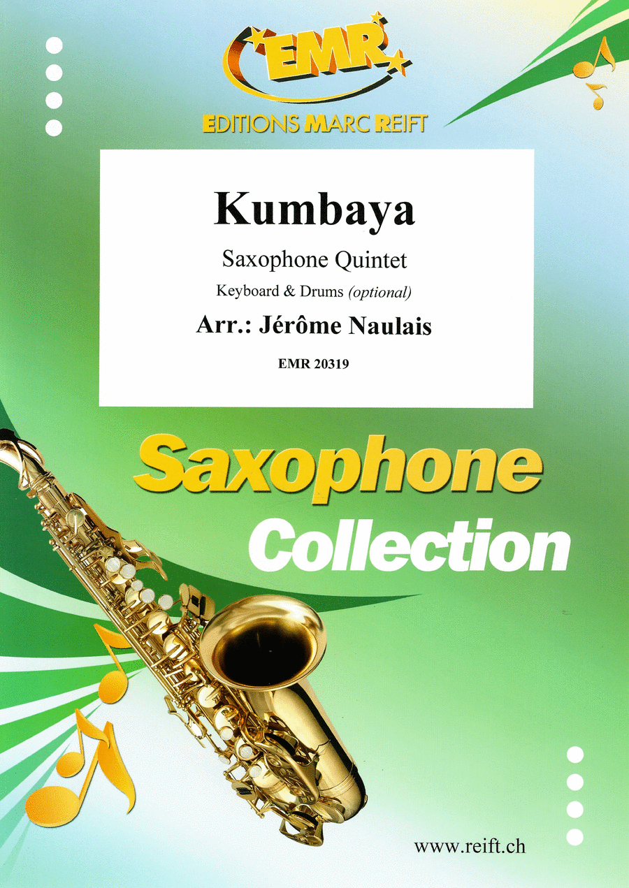 Kumbaya Saxophone Quintet scores gallery preview page 1
