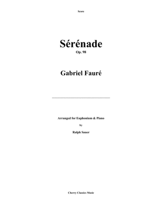 Book cover for Sérénade, Op. 98 for Euphonium & Piano