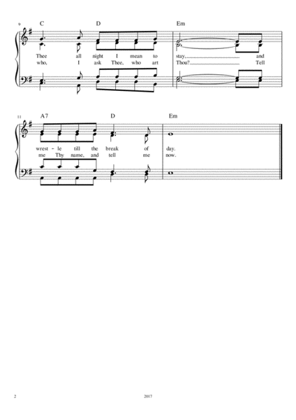 Come, O Thou Traveler Unknown SATB with guitar chords image number null