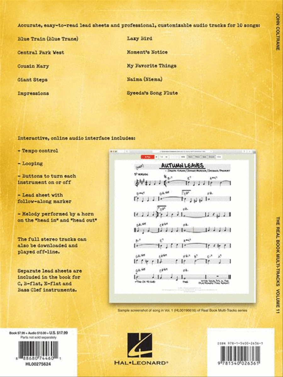 John Coltrane Play-Along C Instrument scores gallery preview page 6