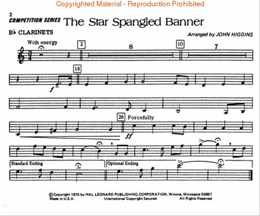 Hal Leonard Pop Classics – 1st Bb Clarinet Marching Band scores gallery preview page 2