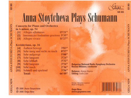Stoytcheva Plays Schumann