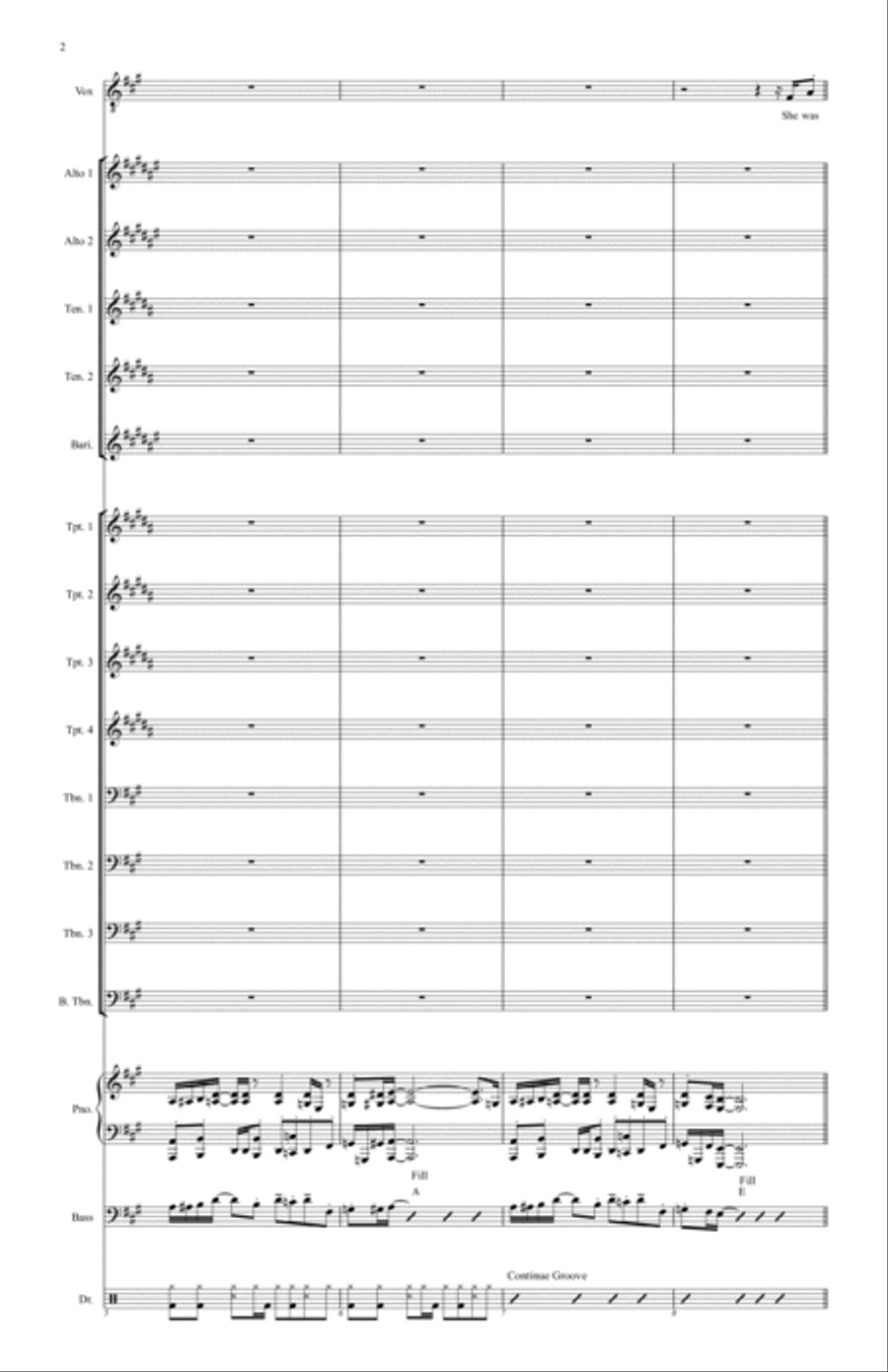 Beautiful Girls Jazz Ensemble scores gallery preview page 2