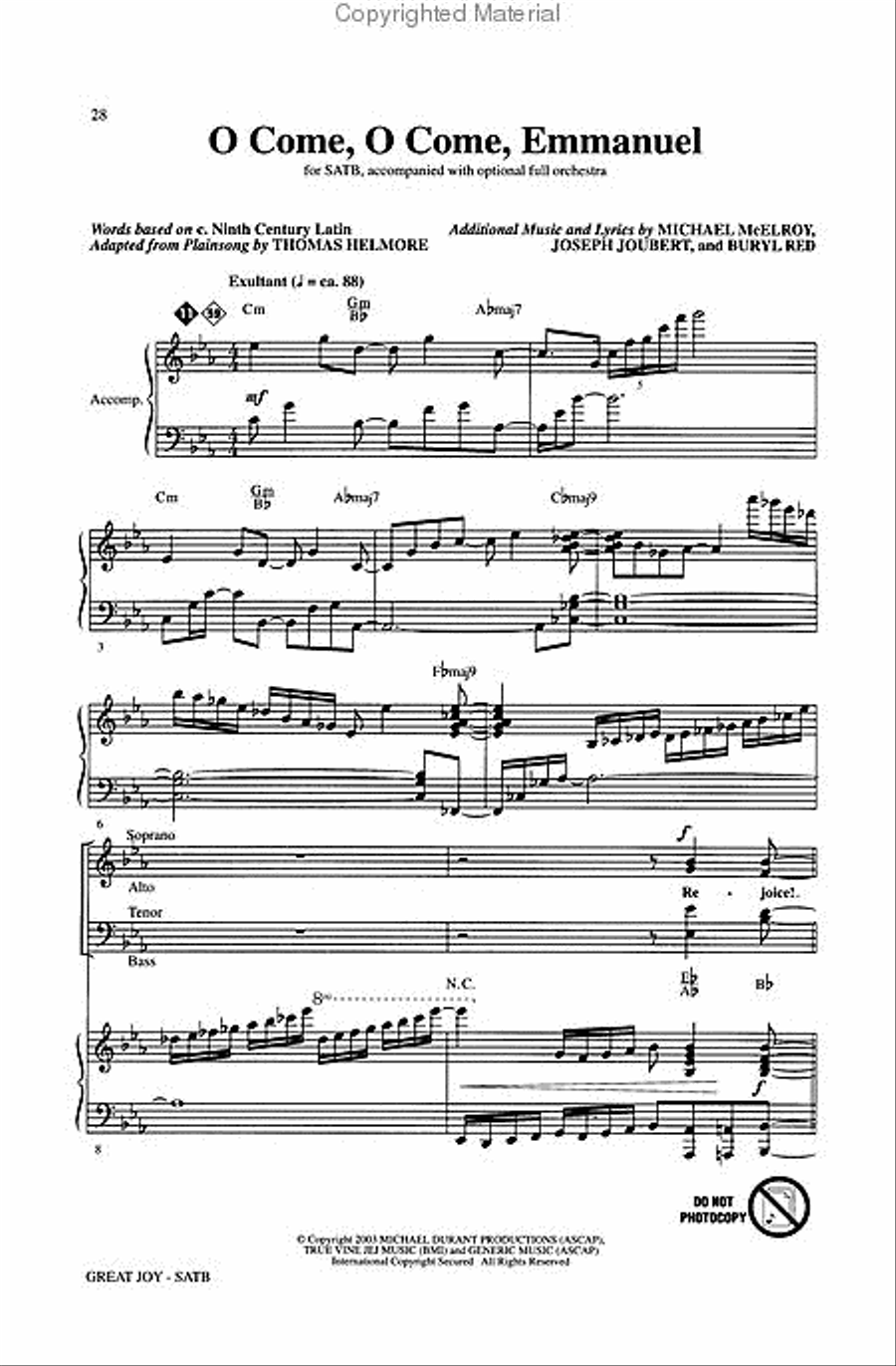 Great Joy 4-Part scores gallery preview page 3