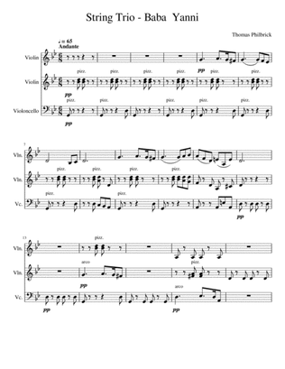 String Trio - Baba Yanni