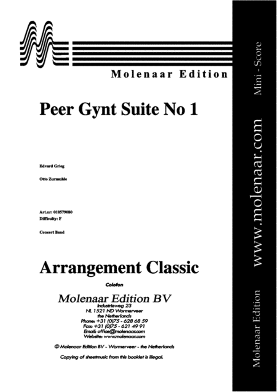 Peer Gynt Suite No 1 Concert Band scores gallery preview page 2
