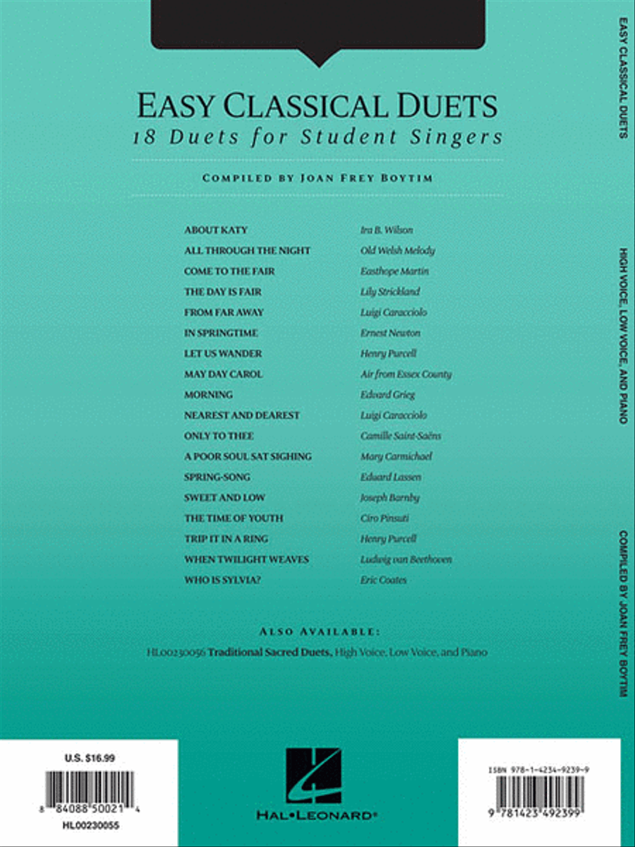 Easy Classical Duets High Voice scores gallery preview page 2