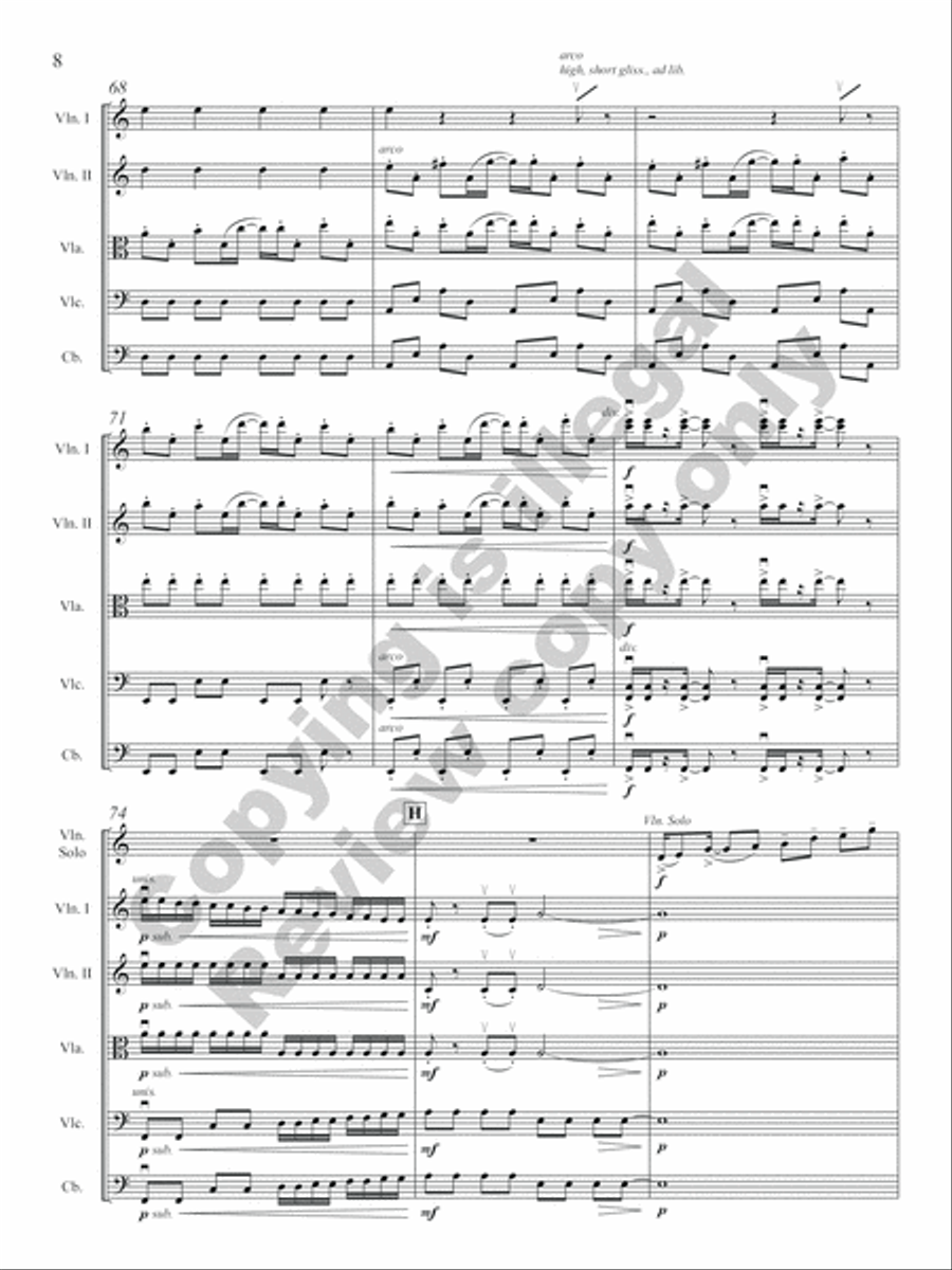 The Spirit of the Mesa String Orchestra scores gallery preview page 7