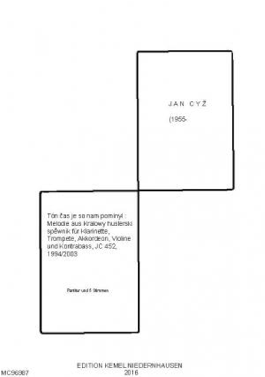 Ton cas je so nam pominyl Clarinet scores gallery preview page 1