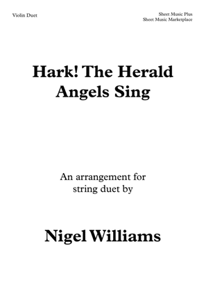 Hark! The Herald Angels Sing, for Violin Duet