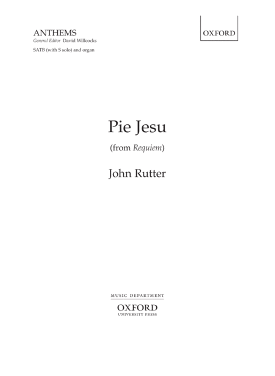 Pie Jesu 4-Part scores gallery preview page 1