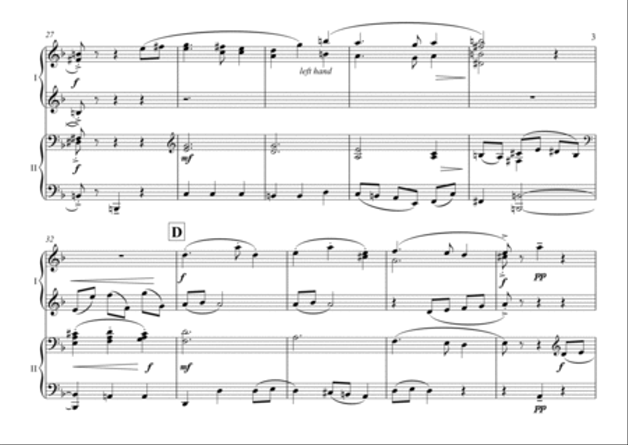 The Medallion Calls 1 Piano, 4-Hands scores gallery preview page 3