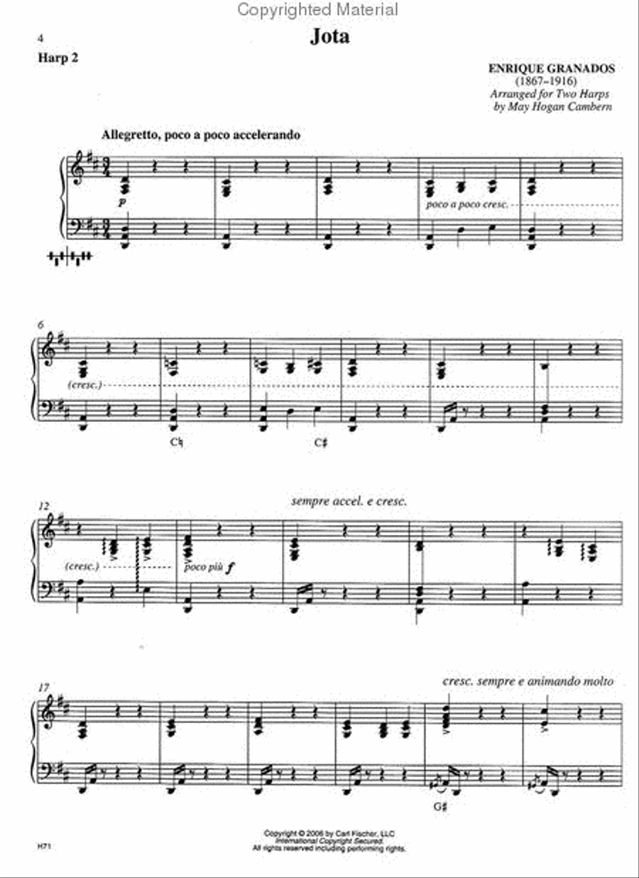 The Cambern Duets Collection Harp scores gallery preview page 2