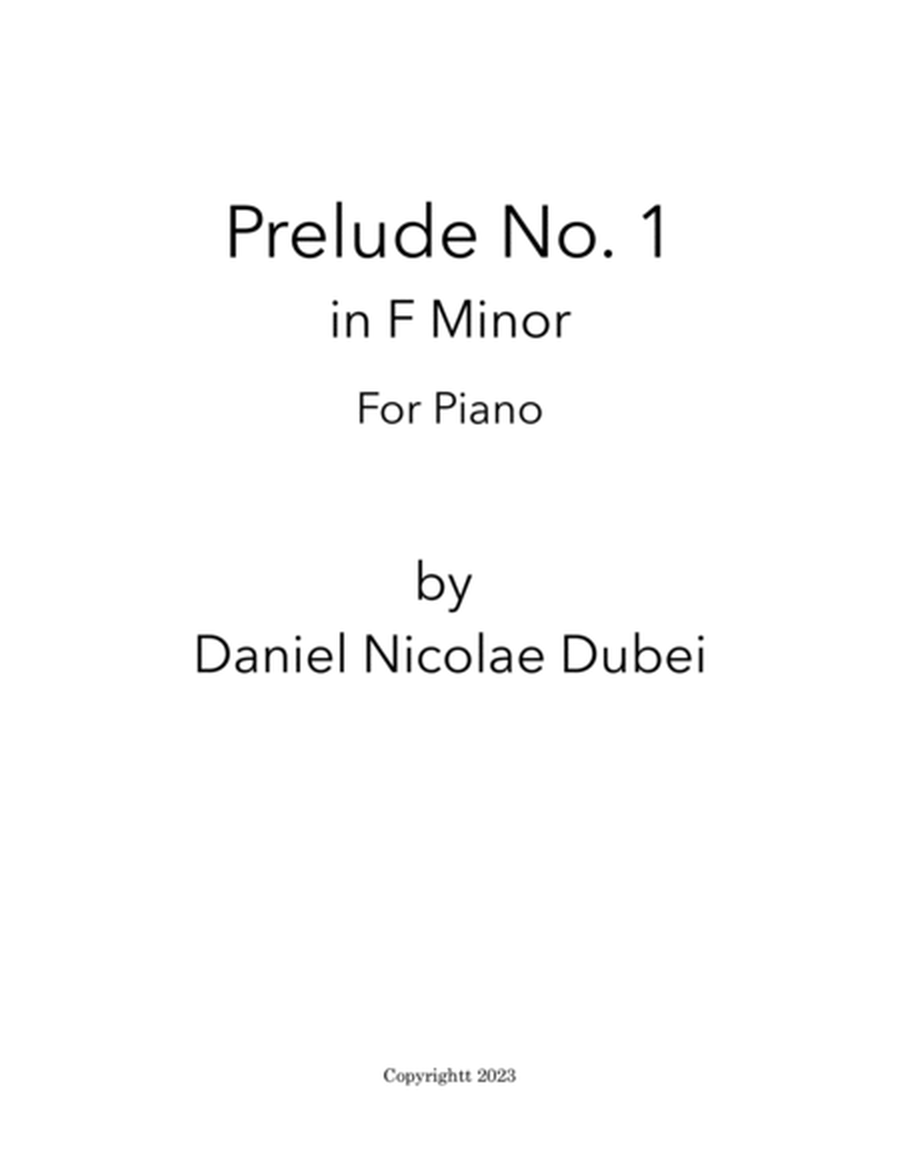 Prelude No. 1 in F Minor