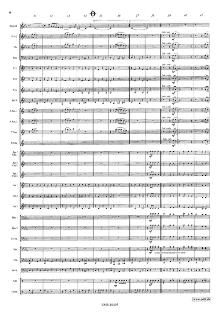 Pantomime Concert Band scores gallery preview page 7
