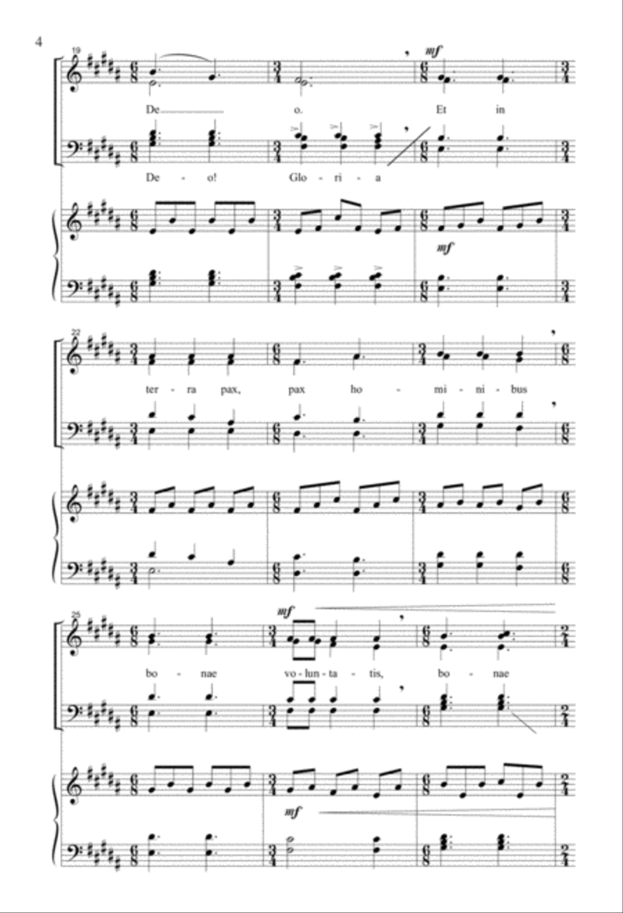 Gloria 4-Part scores gallery preview page 3