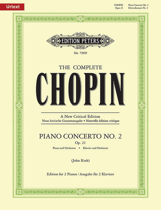 Book cover for Piano Concerto No. 2 in F minor Op. 21 (Edition for 2 Pianos)