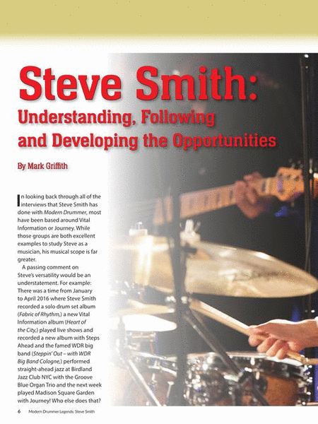 Modern Drummer Legends: Steve Smith