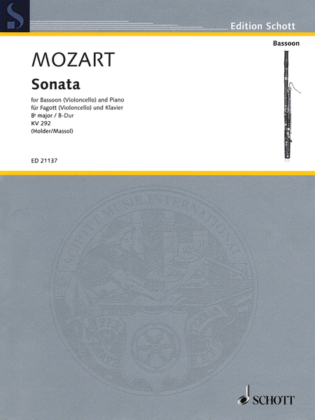 Wolfgang Amadeus Mozart - Sonata for Bassoon (Violoncello) and Piano in B-flat Major, K. 292