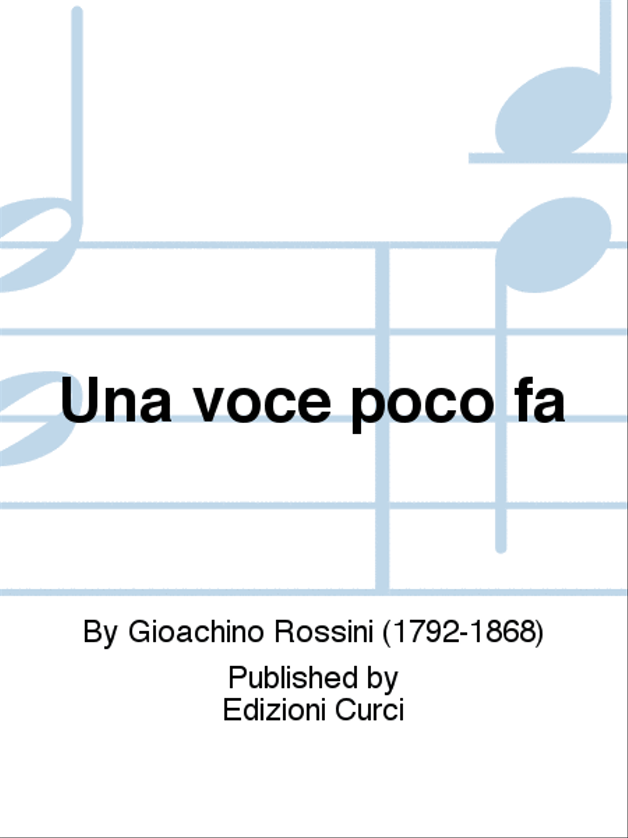 Una voce poco fa School and Community scores gallery preview page 1