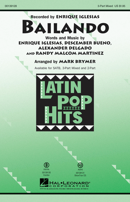 Enrique Iglesias : Bailando - Choral (SAB)