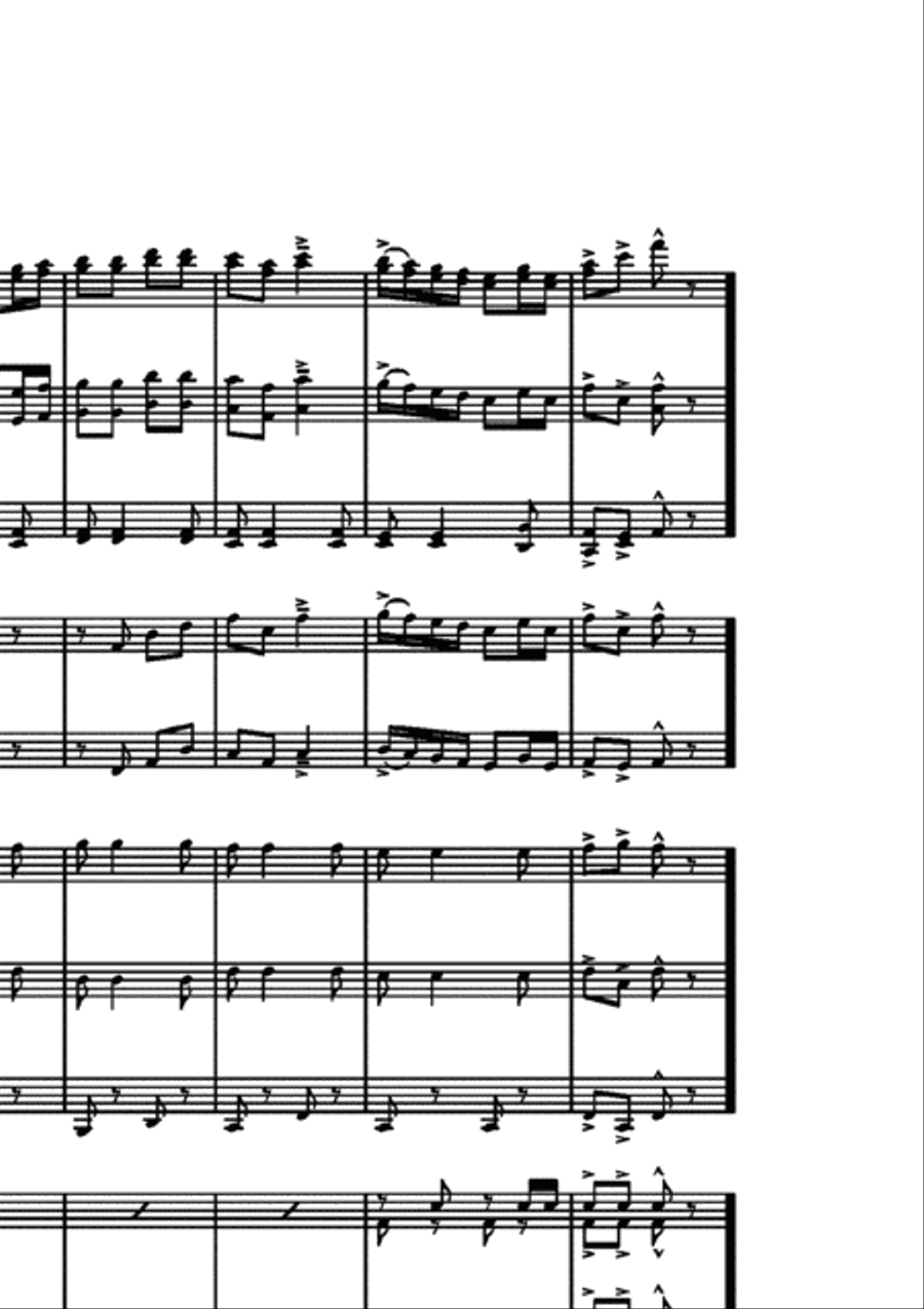 Traditional Portugese Folk Tunes Concert Band scores gallery preview page 27