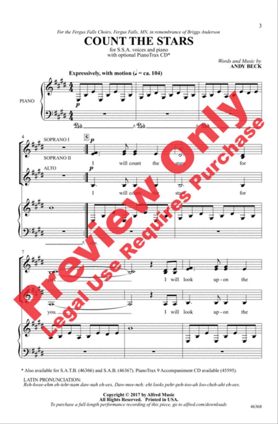 Count the Stars Women's Choir scores gallery preview page 2