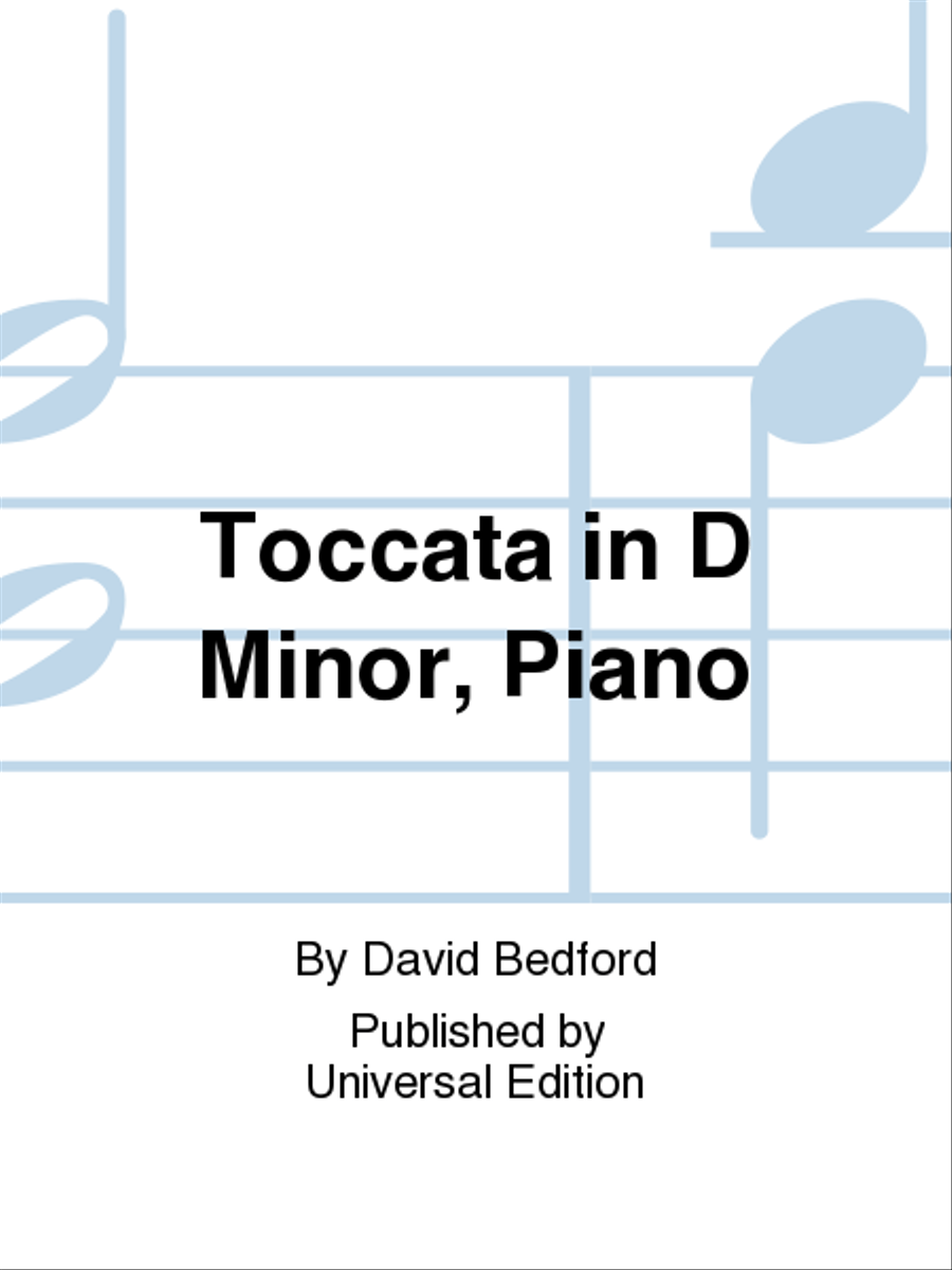 Toccata In D Minor, Piano Piano scores gallery preview page 1