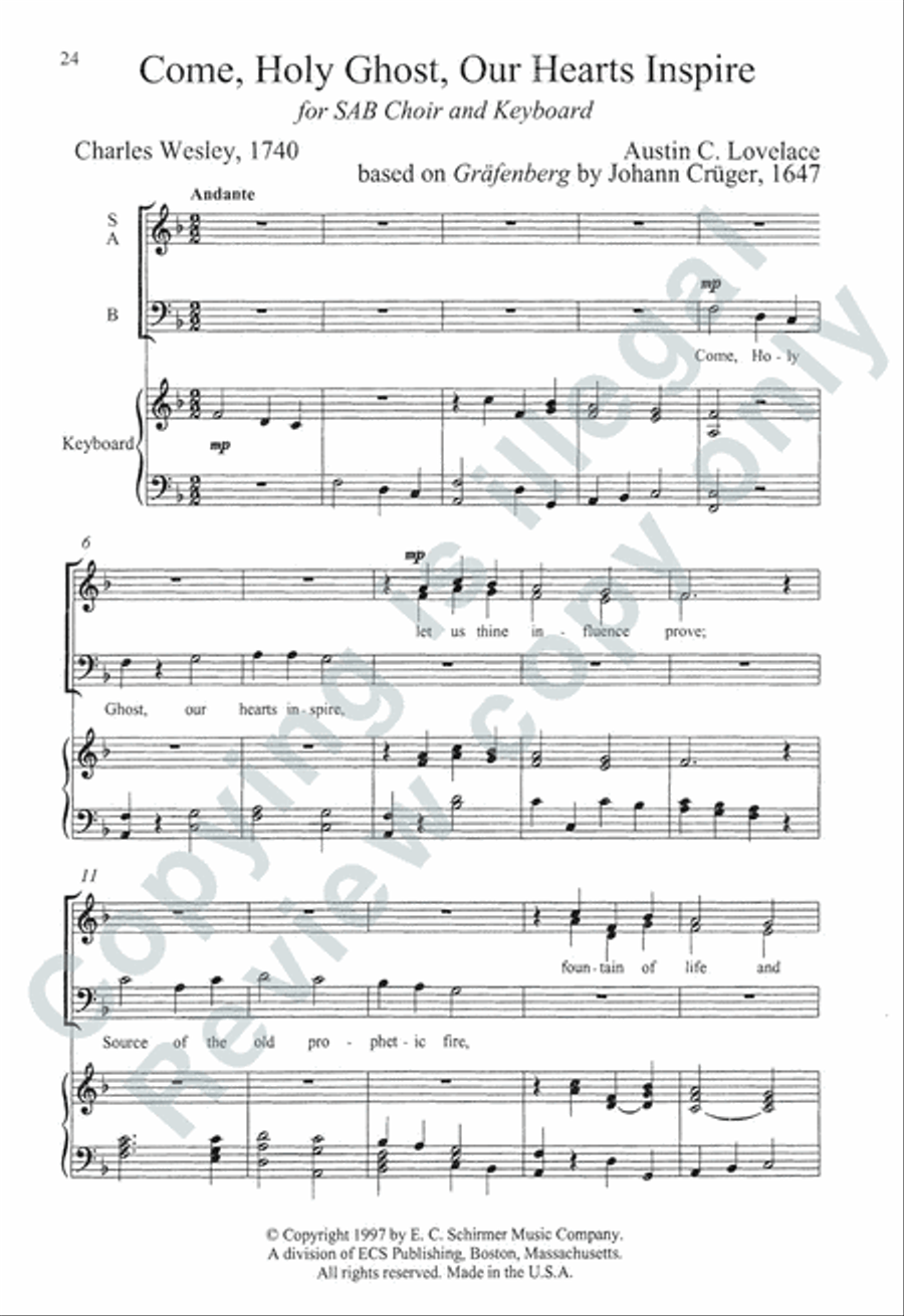 Somerset Anthem Books, Volume III (Holy Spirit) 3-Part scores gallery preview page 29