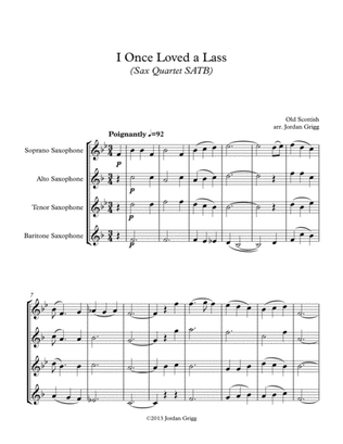 I Once Loved a Lass (Sax Quartet SATB)