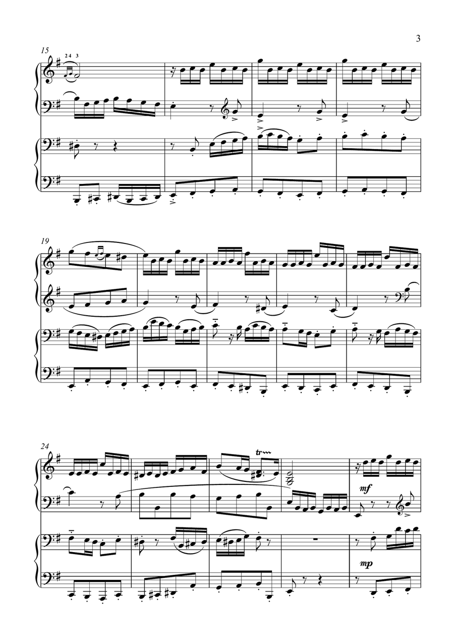 Le Coucou...et son ami (Piano Duet - Four Hands) Piano Duet scores gallery preview page 3