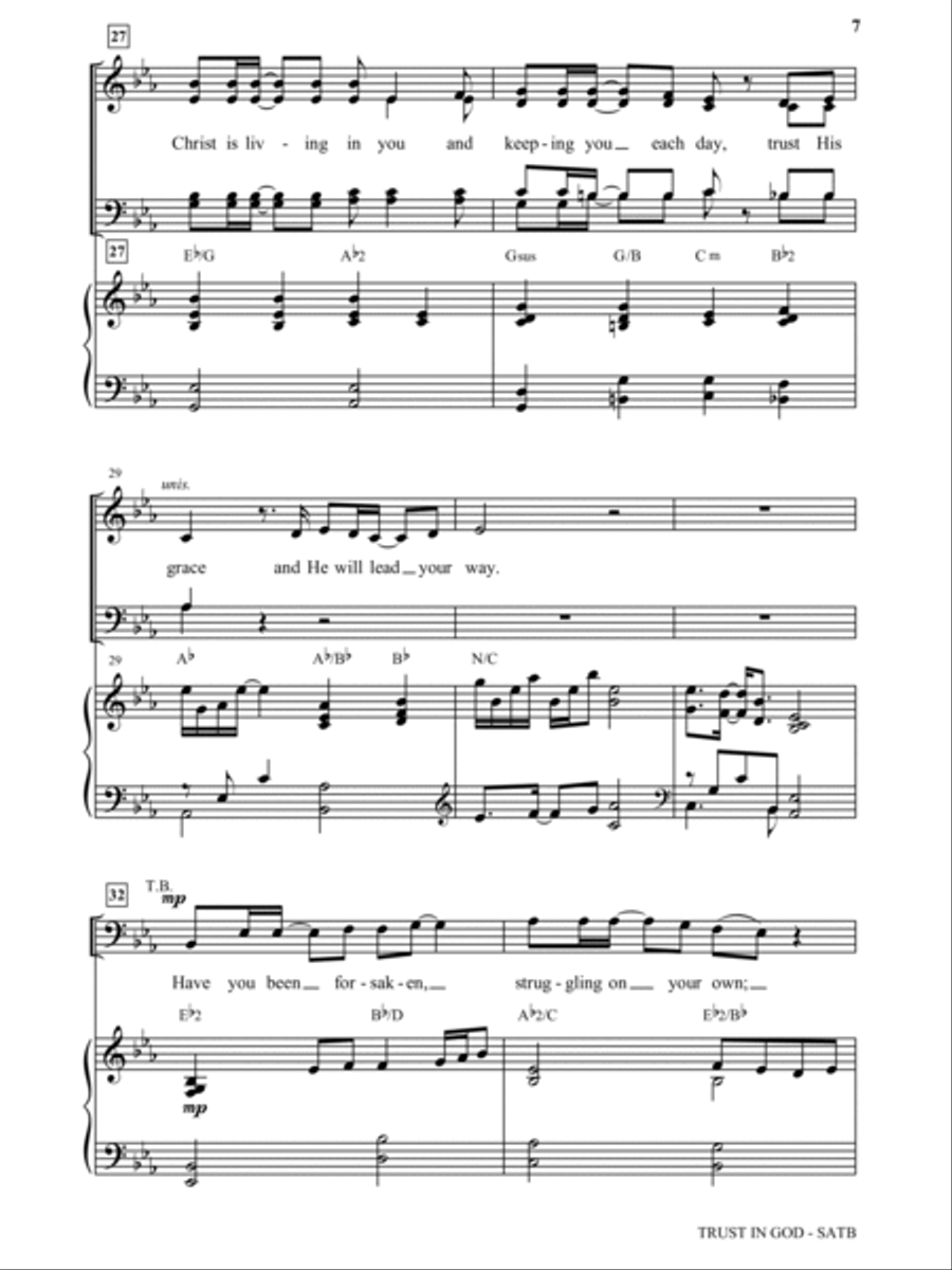 Trust In God Trust In God 4-Part scores gallery preview page 5