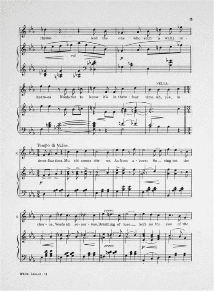 The Waltz Lesson. (Nella and Guido) Voice scores gallery preview page 4