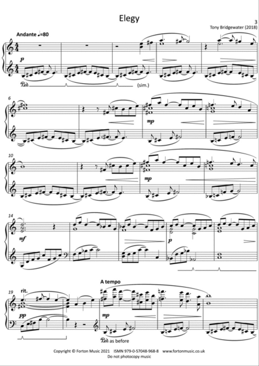 Elegy Elegy Score scores gallery preview page 3