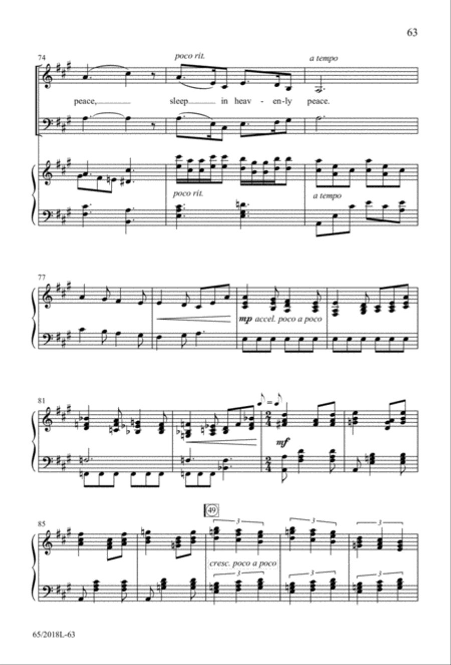 A Ceremony of Lessons and Carols 3-Part scores gallery preview page 64