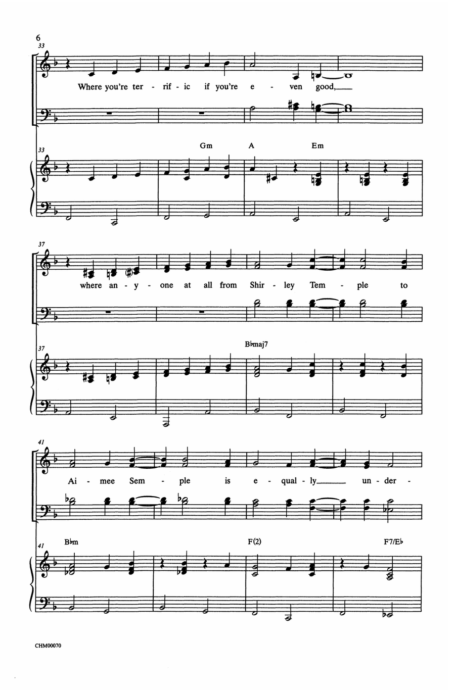 Hooray for Hollywood by Richard A. Whiting Choir - Digital Sheet Music page 4