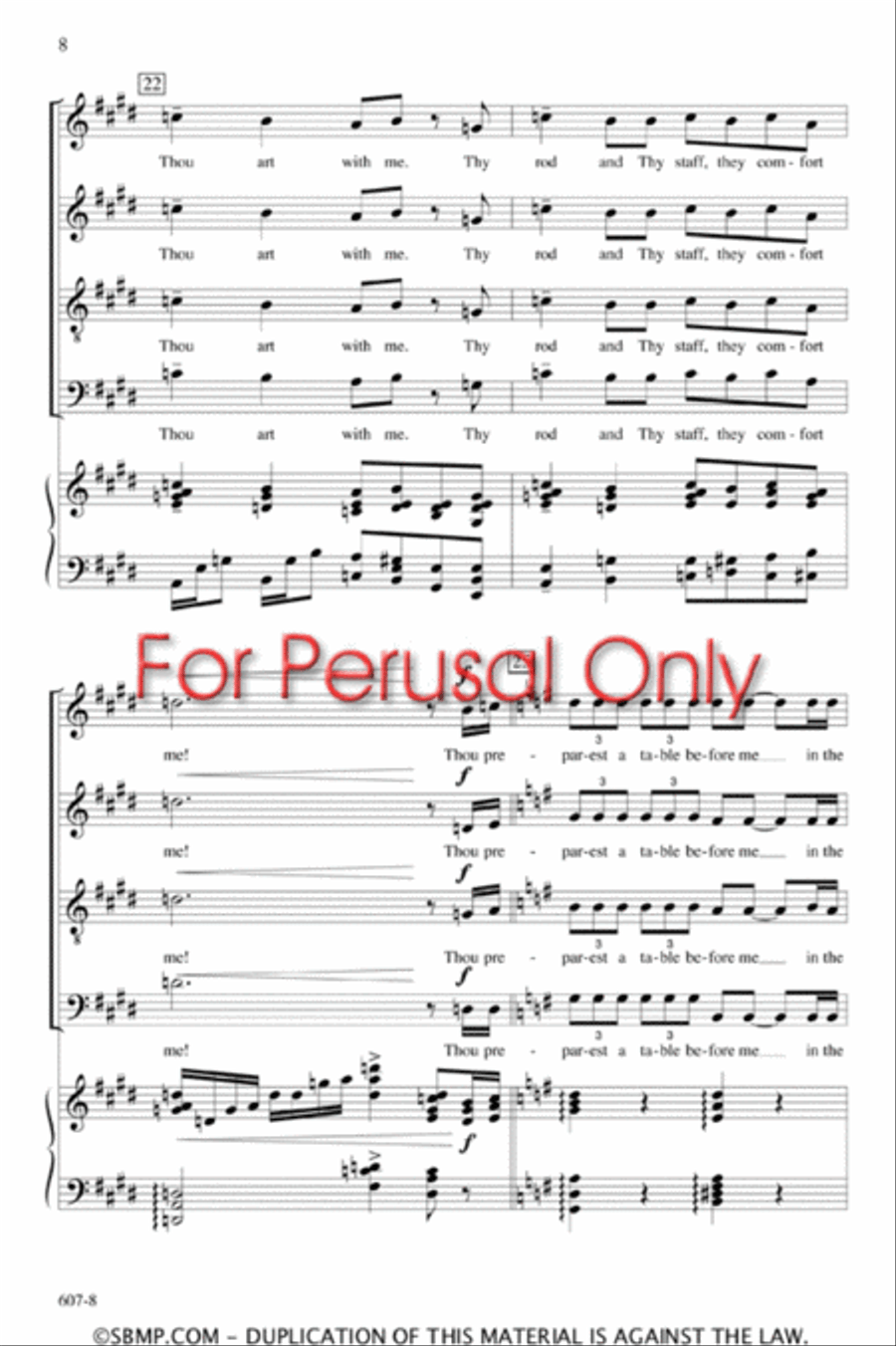 Beside the Still Waters - SATB Octavo 4-Part scores gallery preview page 7