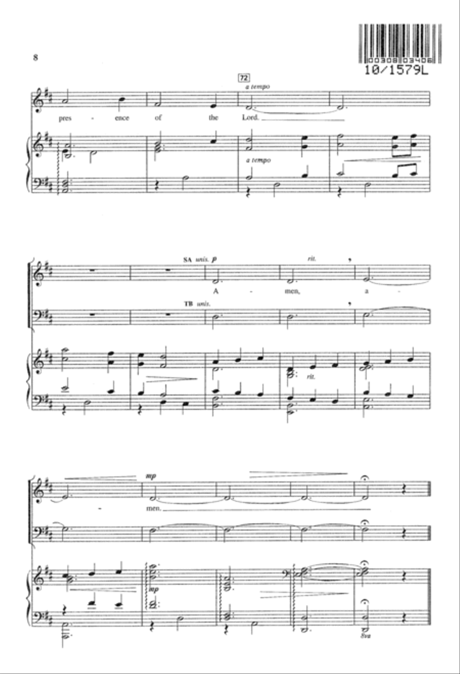 There's a Wideness in God's Mercy 4-Part scores gallery preview page 8