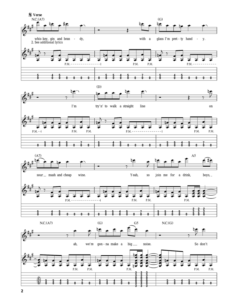 Have A Drink On Me Acoustic Guitar scores gallery preview page 2