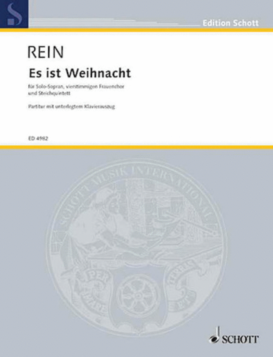 Rein W Es Ist Weihnacht Kantate SSAA scores gallery preview page 1