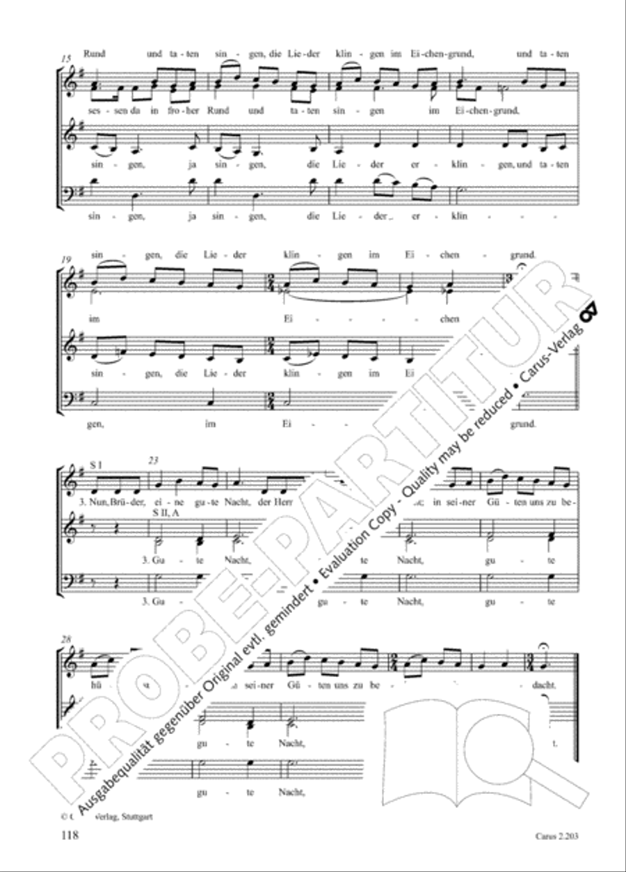 Loreley. Folk songs for choir (Loreley. Volkslieder fur Chor) Choir scores gallery preview page 123